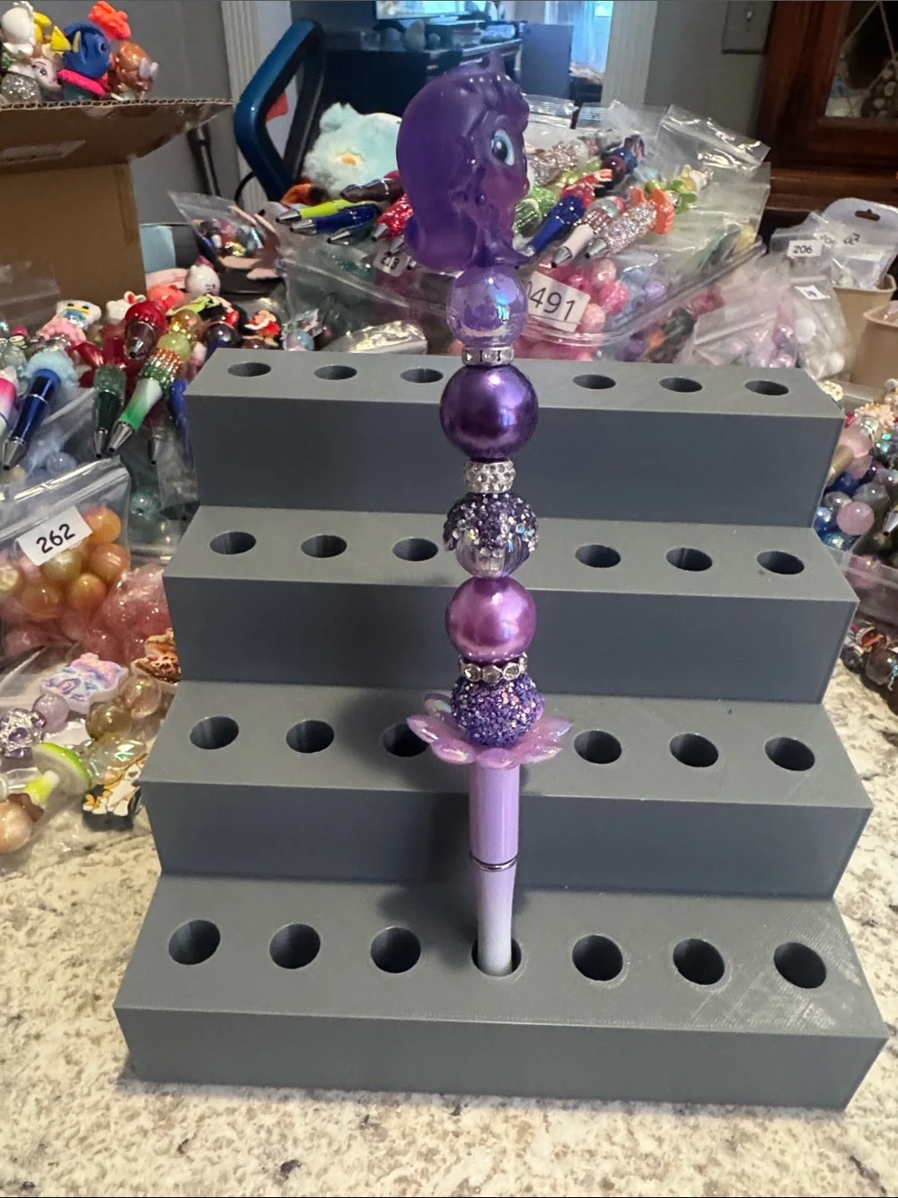NWOT Disney Doorables Aurora Beaded Pen Handmade by Me
